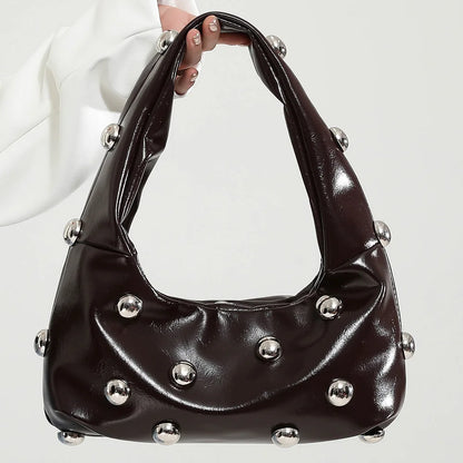 Women's Rivet Shoulder Bolso