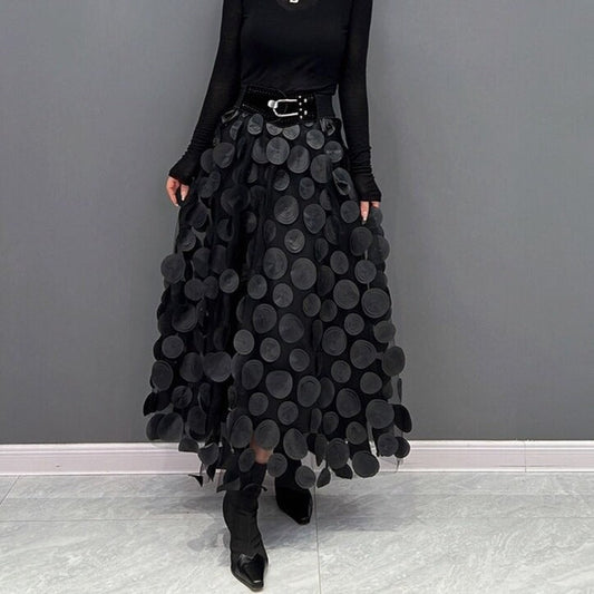 Falda Gótica Polka Dot