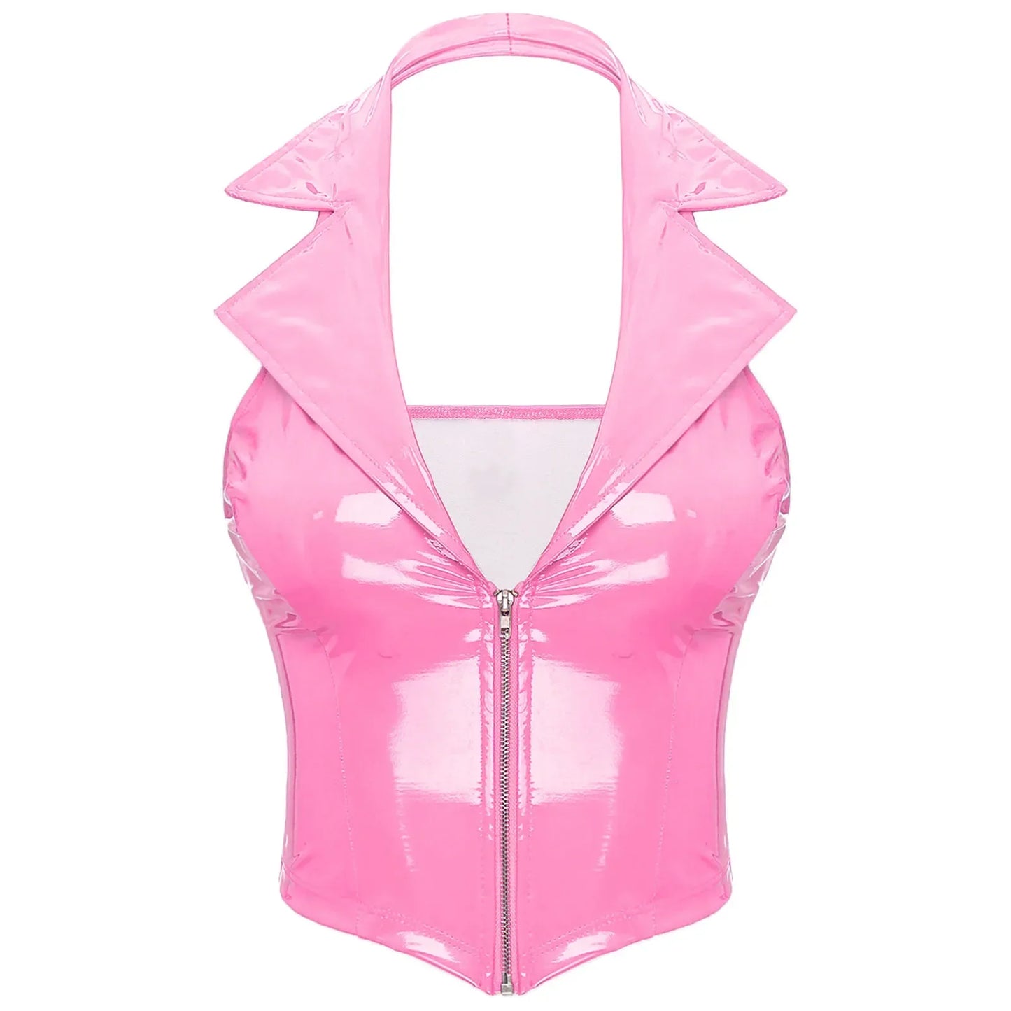 Top Gótico Latex Crop