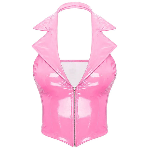 Top Gótico Latex Crop