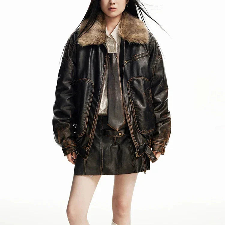 Chaqueta Gótica Distressed