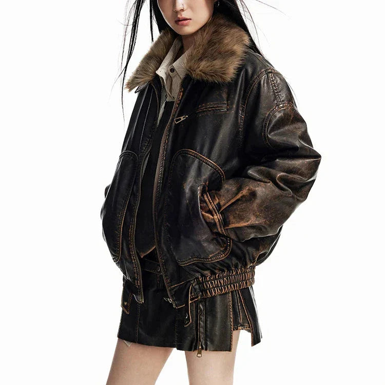 Chaqueta Gótica Distressed