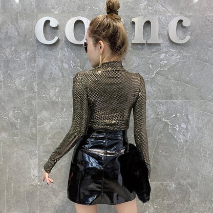 Camiseta Gótica Shiny Turtleneck