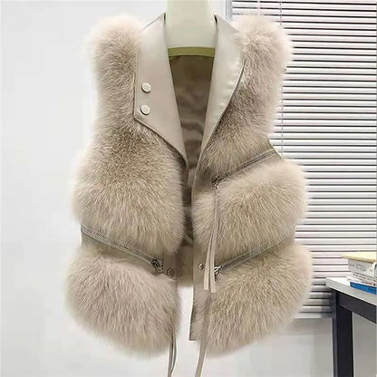 Chaqueta Gótica Fluffy Fur Vest