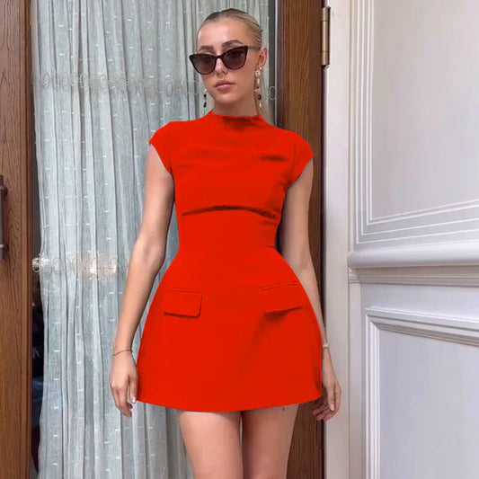 Vestido Gótico Summer Short Sleeve Mini