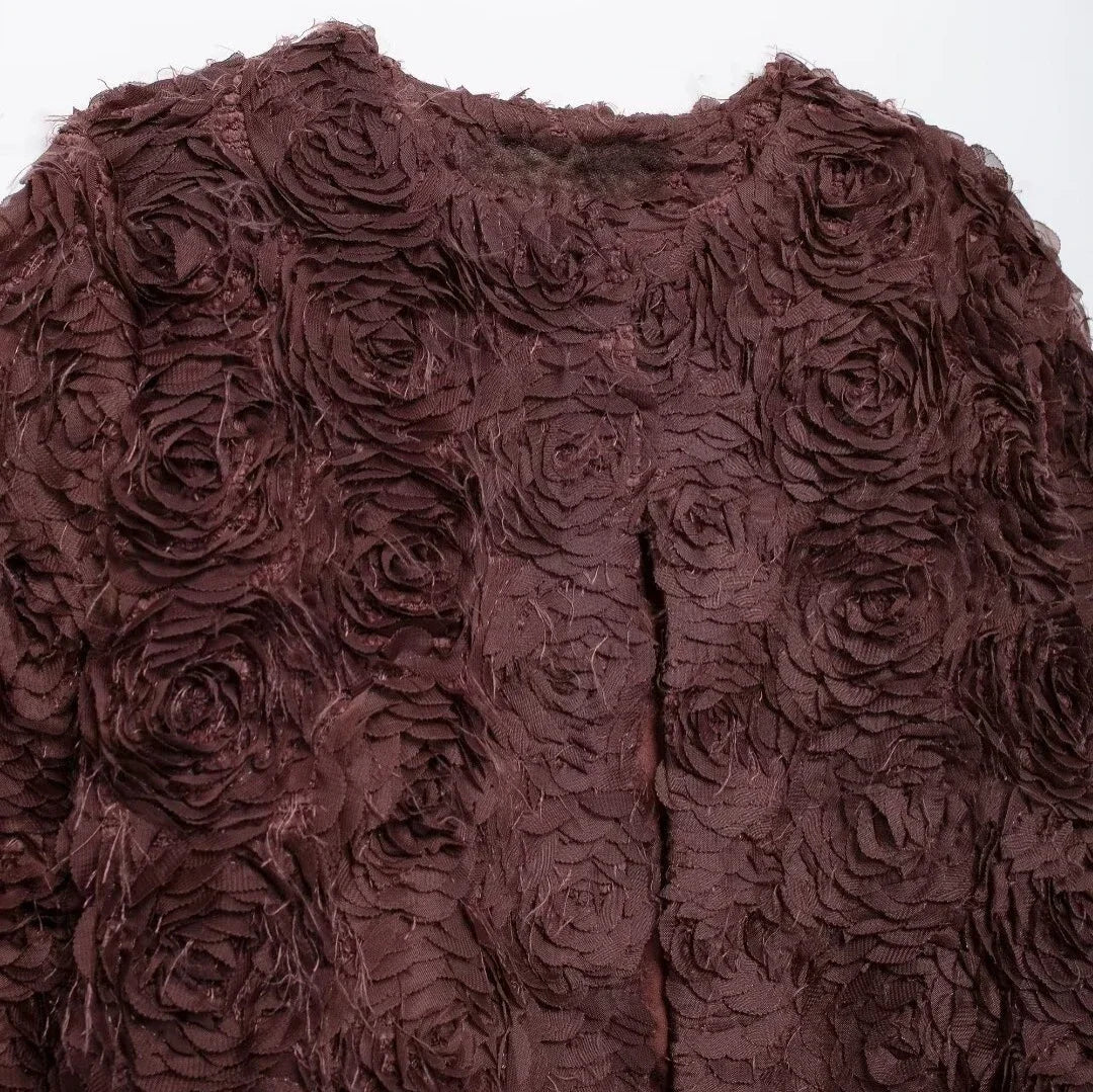 Chaqueta Gótica Textured O-Neck