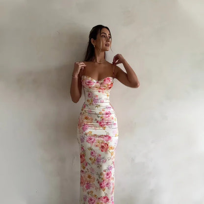 Vestido Gótico Floral Sleeveless
