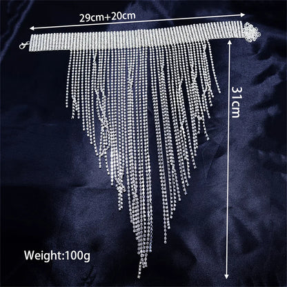 Collar Tassel Rhinestone