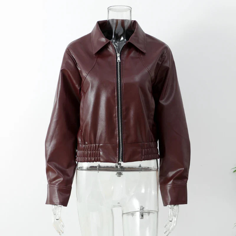 Chaqueta Gótica 's Zipper Leather