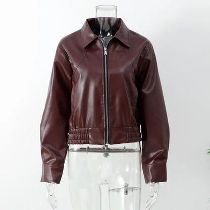 Chaqueta Gótica 's Zipper Leather