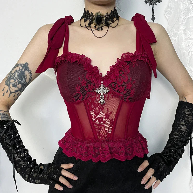 Gothic Lace Top Gótico