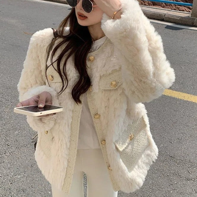 Chaqueta Gótica Faux Fur