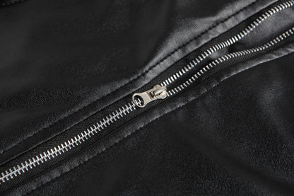 Chaqueta de Cuero Negra del Juicio