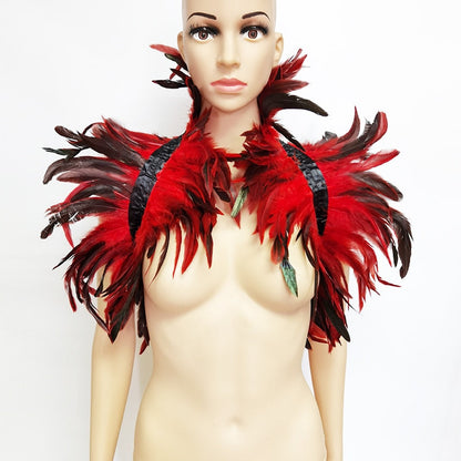 Top Gótico Feather Shoulder Wrap