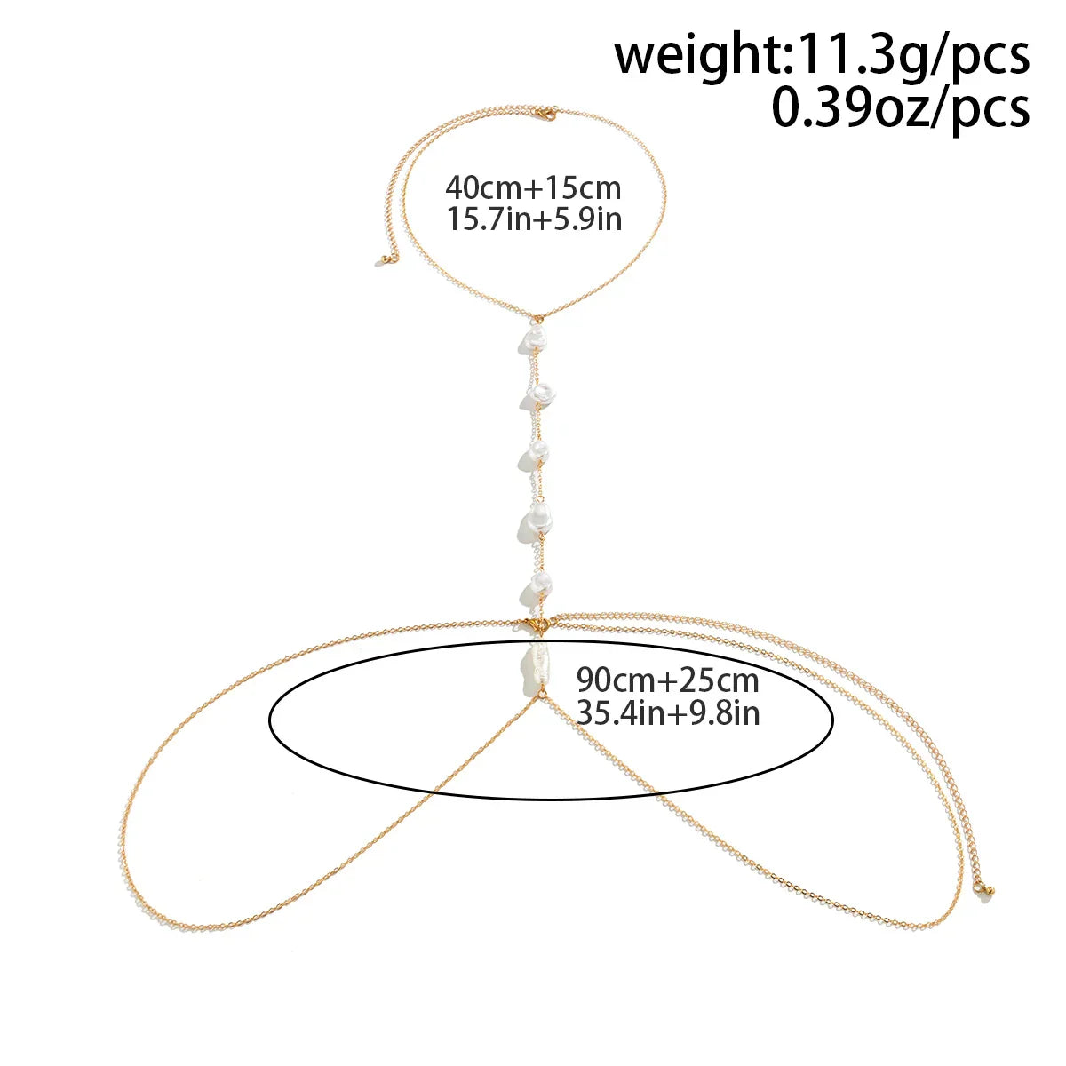 Collar Boho Pearl Chest