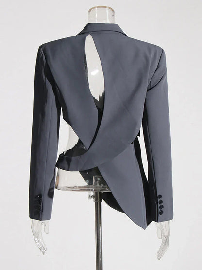 Blazer Gótico Bell Asymmetric Cutout