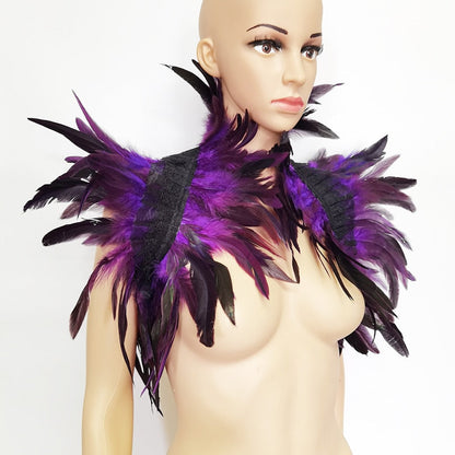 Top Gótico Feather Shoulder Wrap