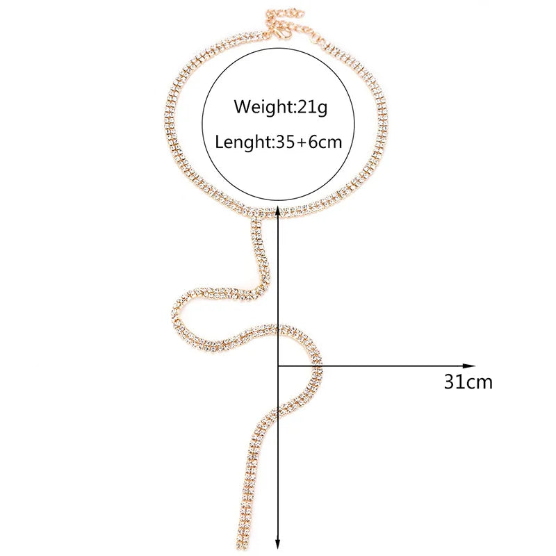 Gargantilla Rhinestone Cadena