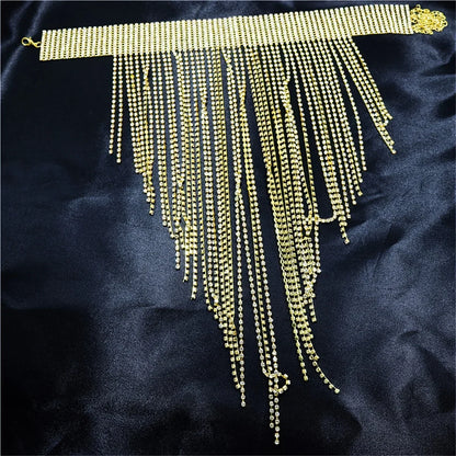 Collar Tassel Rhinestone