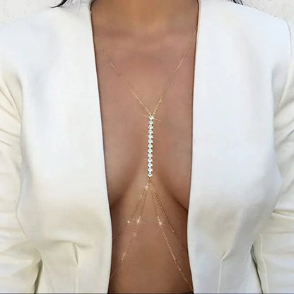 Collar Rhinestone Chest