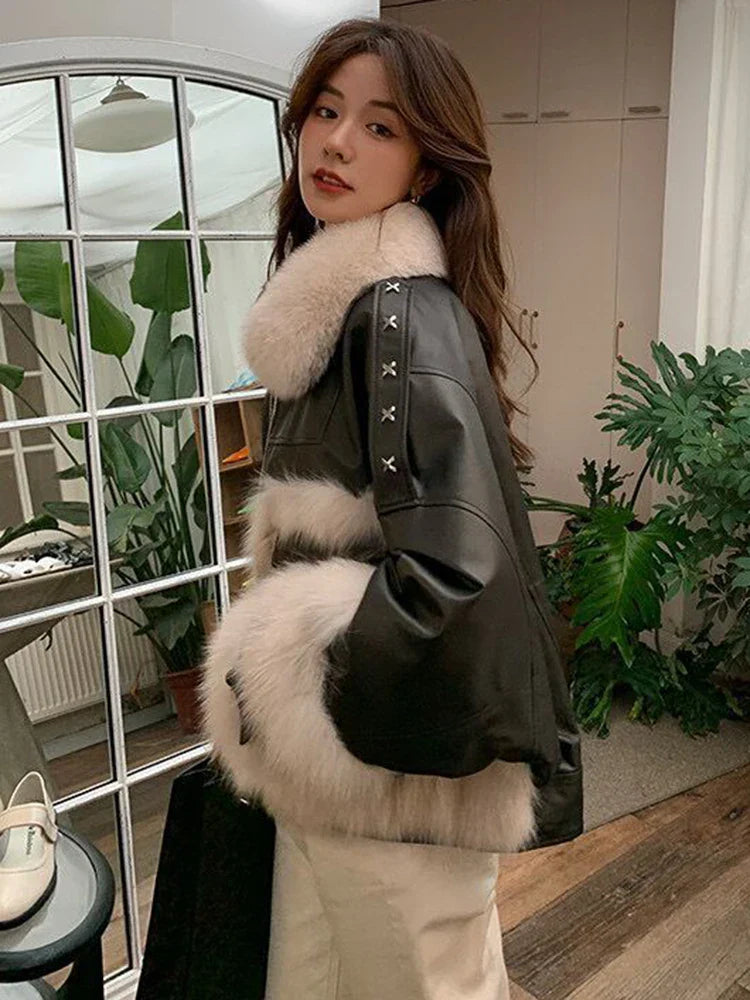 Chaqueta Gótica Rachid Patchwork leather