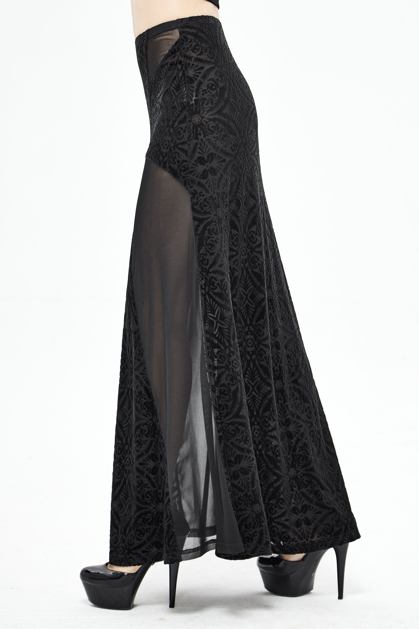 Falda Gótica Sombra de Medianoche