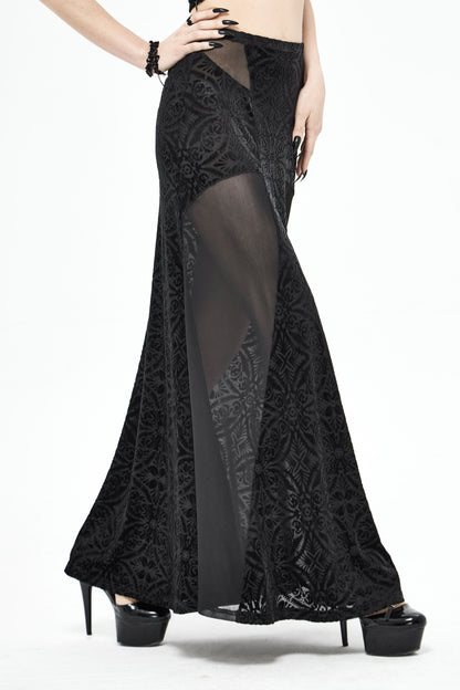 Falda Gótica Sombra de Medianoche