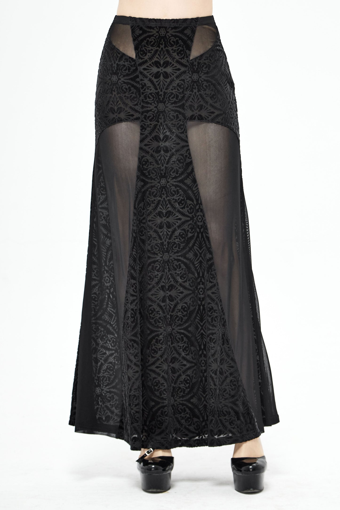 Falda Gótica Sombra de Medianoche