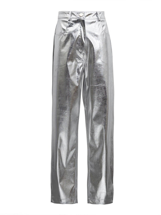 Pantalones Góticos Silver Reflective