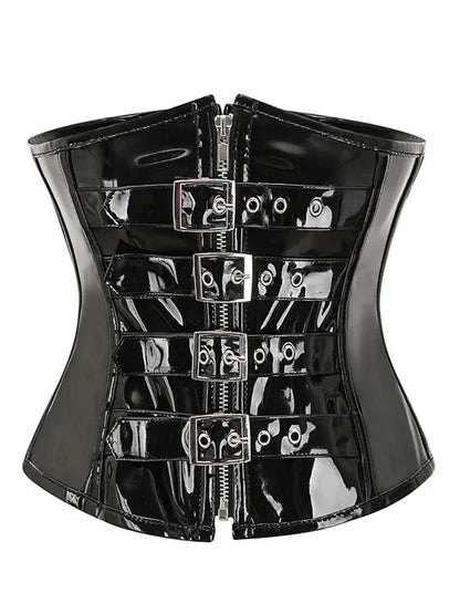 Top Gótico PU Leather Corset