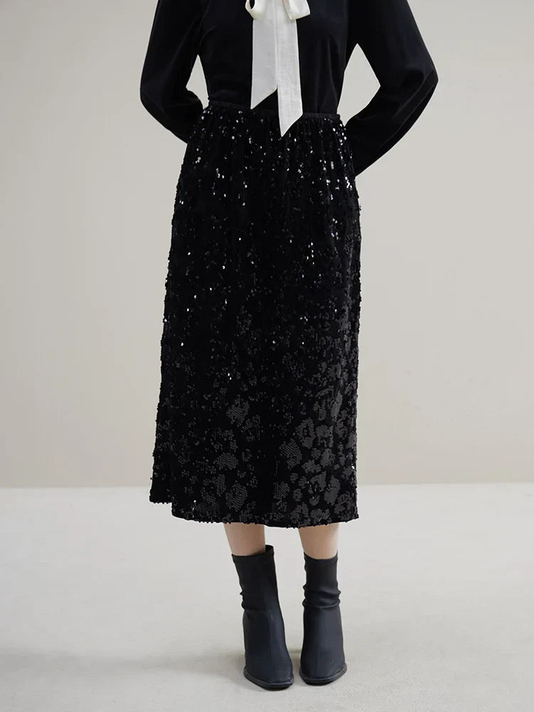 Falda Gótica Gisella Sequin