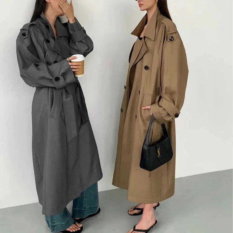 Top Gótico Gema Oversized Khaki Trench Coat