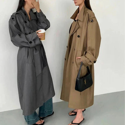 Top Gótico Gema Oversized Khaki Trench Coat