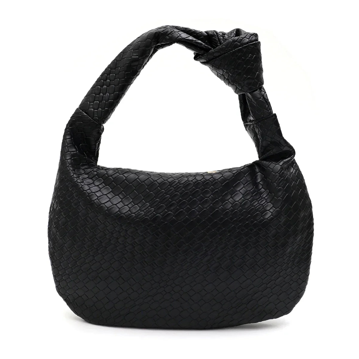 Woven Vegan Cuero Bolso