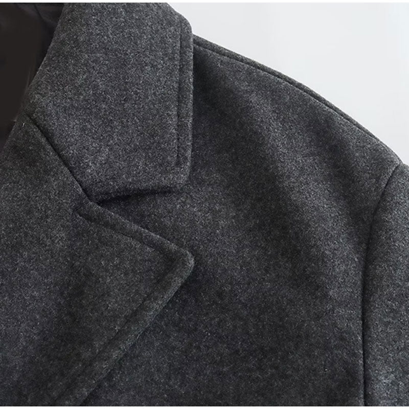 Abrigo Gótico Double-Breasted Long