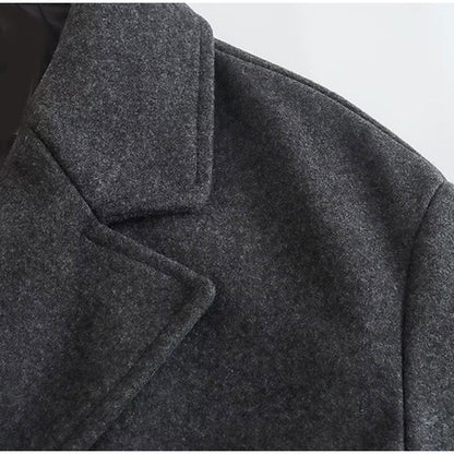 Abrigo Gótico Double-Breasted Long