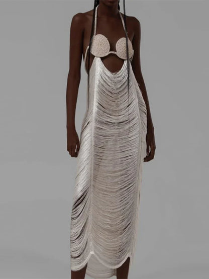 Vestido Gótico Halter Long