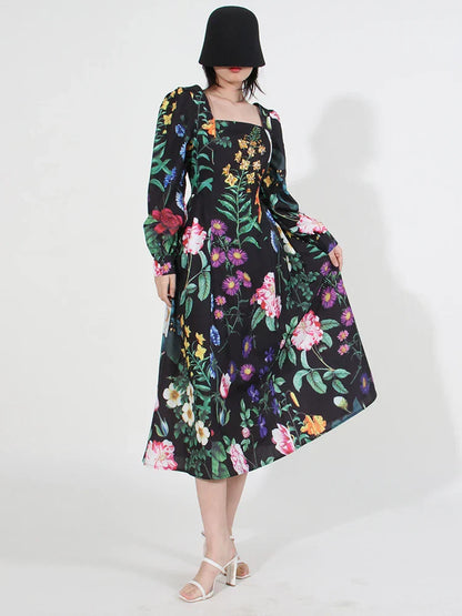 Vestido Gótico Esmeralda Print