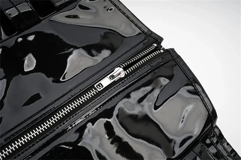 Top Gótico PU Leather Corset