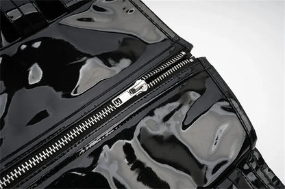 Top Gótico PU Leather Corset