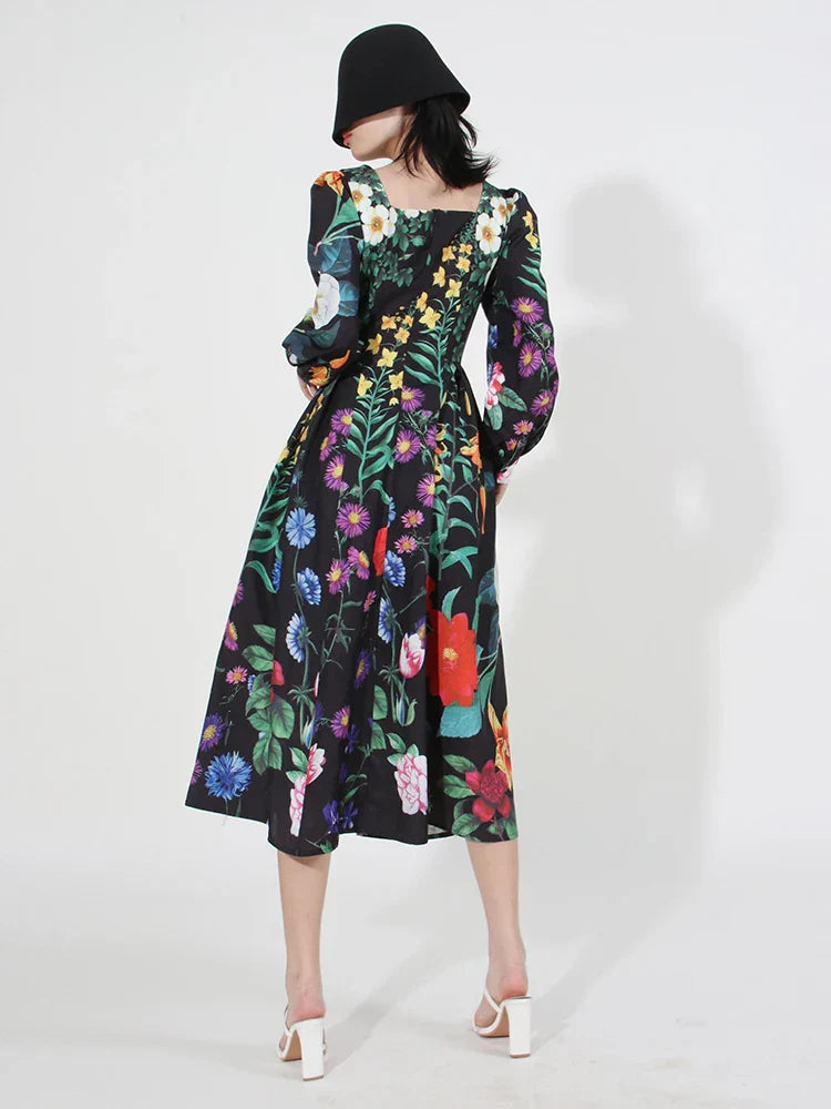 Vestido Gótico Esmeralda Print