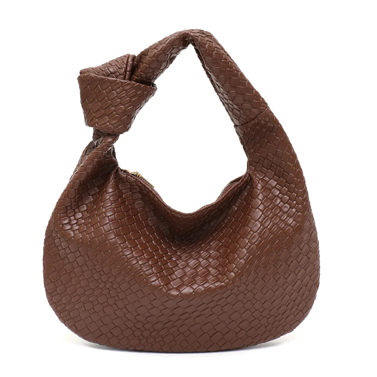 Woven Vegan Cuero Bolso