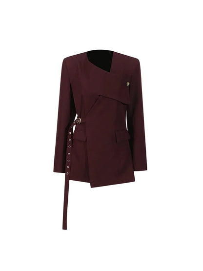 Blazer Gótico Asymmetrical Chic