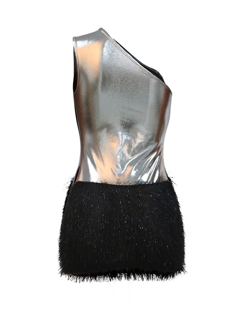 Vestido Gótico One Shoulder Mini