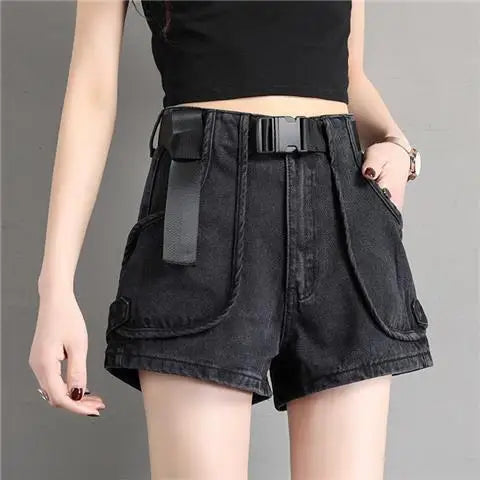Shorts Góticos Cargo Denim