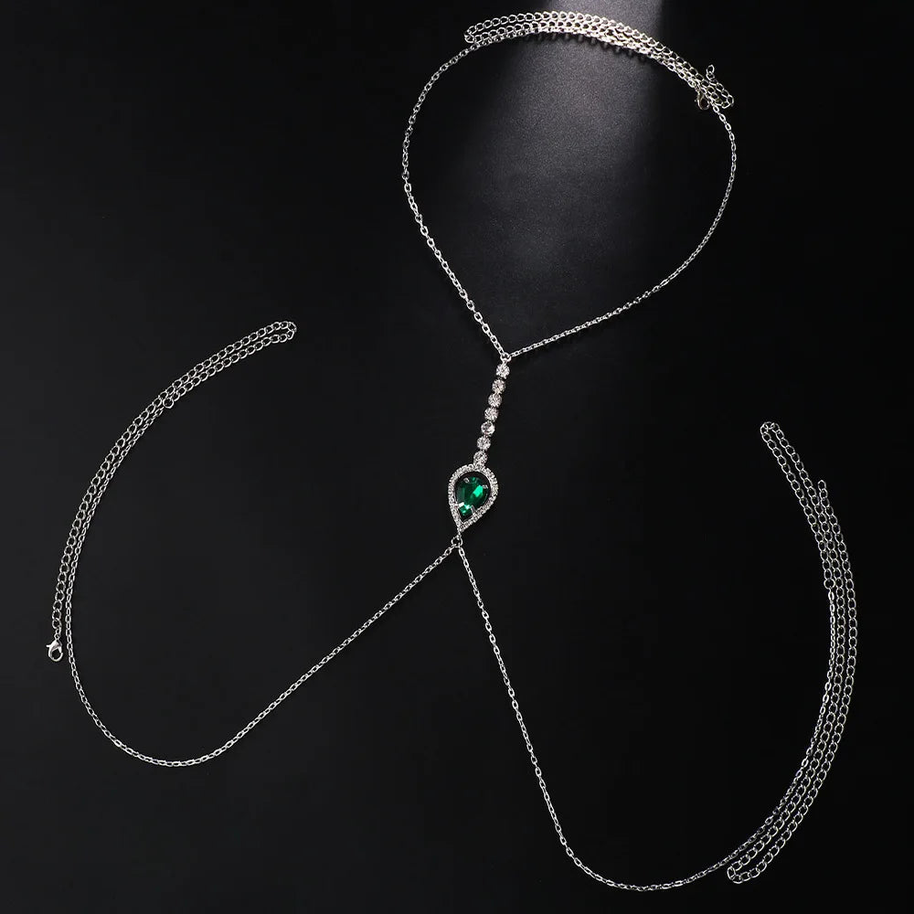 Cadena Green Crystal Chest