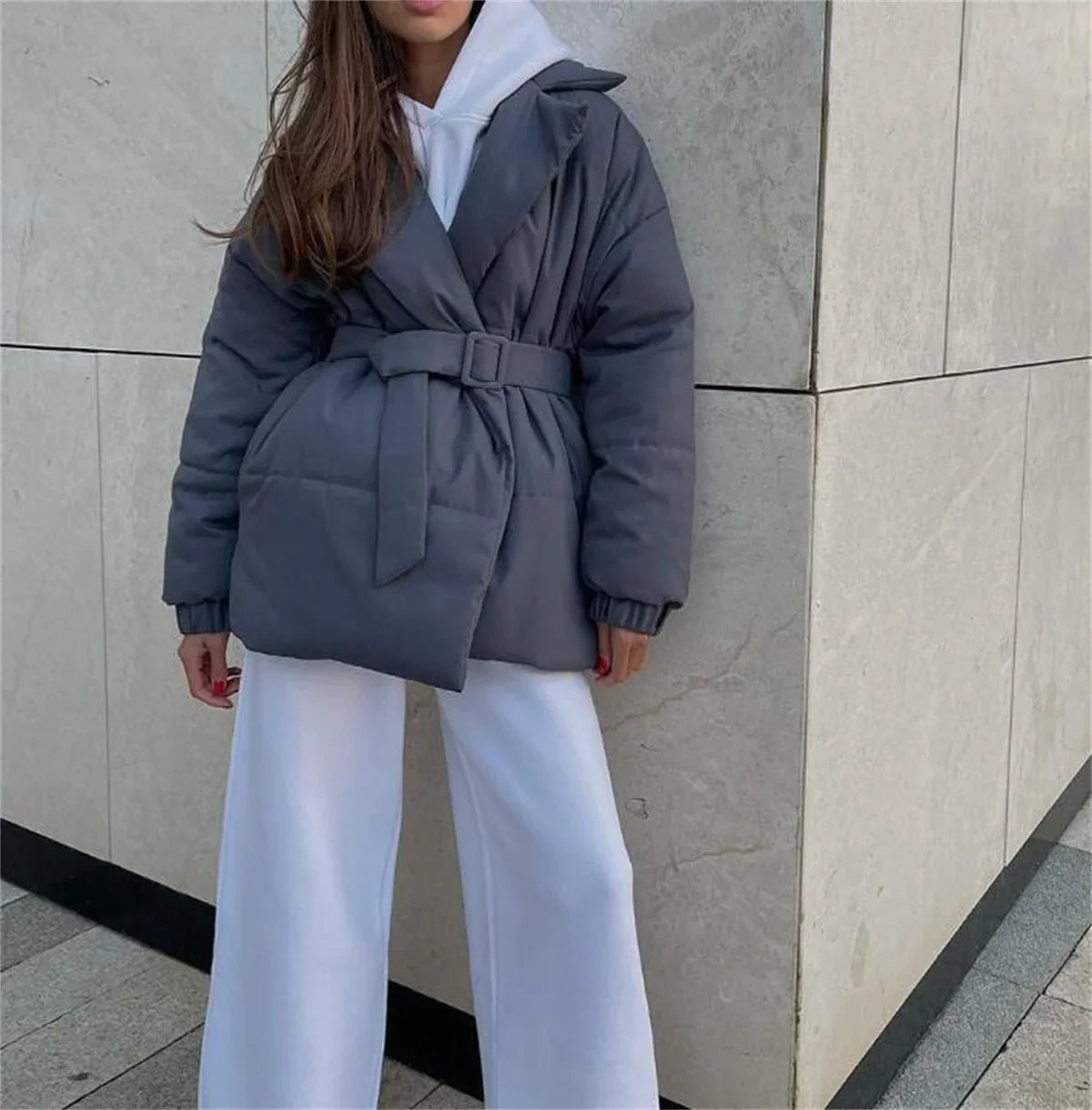 Chaqueta Gótica Lapel Belted