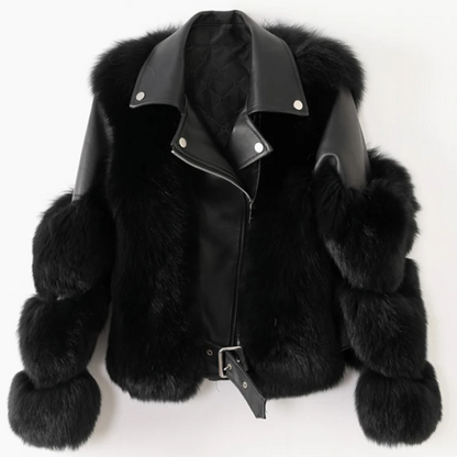 Chaqueta Gótica Luxury Leather Fur
