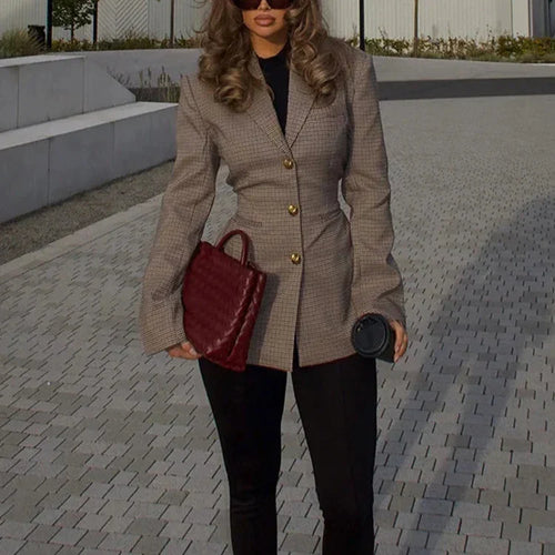 Abrigo Gótico Plaid Suit