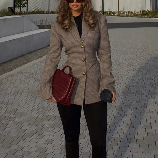 Abrigo Gótico Plaid Suit